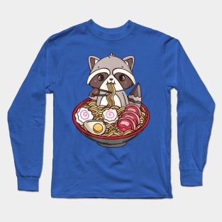 Cute Kawaii Raccoon 3 Long Sleeve T-Shirt